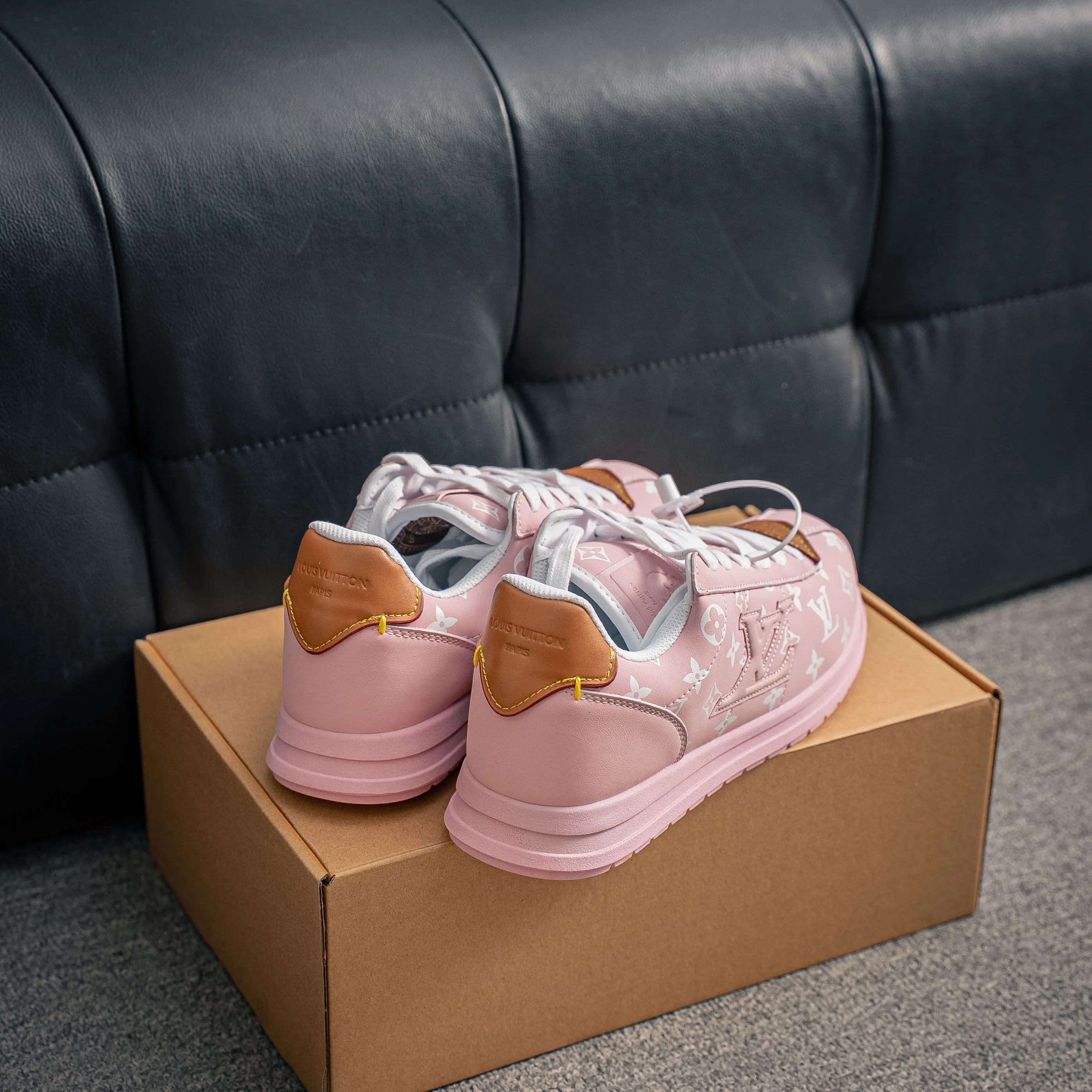 # LOUIS VUITTON x Nigo lv Buttersoft Cowhide Leather FW 25 Lace-Up Low-Top Shoes Same Style